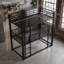 Structure de lit superposé triple robuste en métal pour colocataires adultes, 3 lits simples noirs pour dortoir et appartement partagé