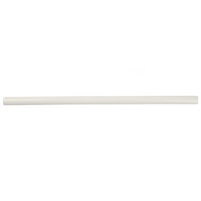 Carreau de céramique quart de cercle blanc brillant 11,8 po x 0,5 po Twist