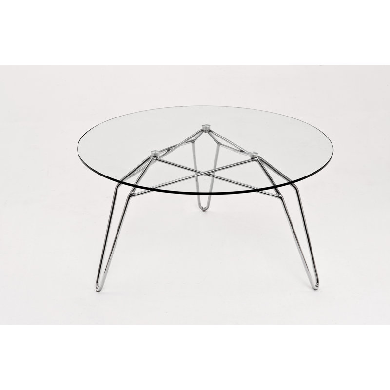 Table basse à 3 pieds Sanibel, Chrome