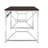 Martha Office Workspace Desk MDF/Chrome In Brown