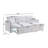 82.5'' Upholstered Sleeper Sofa With Storage Chaise-1234480158
