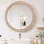 Miroir mural encadré en bois-115875472-115875473