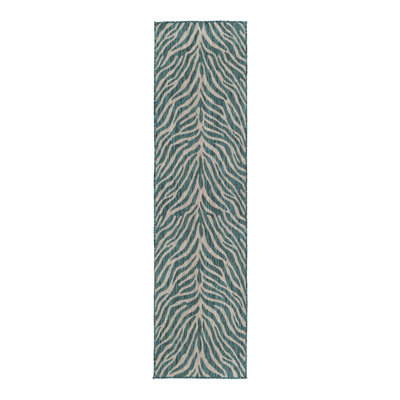 Teal Tsavo Indoor/Outdoor Safari Rug