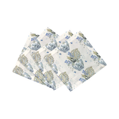 Monkey Small Jungle Cotton Sateen Cocktail Napkins