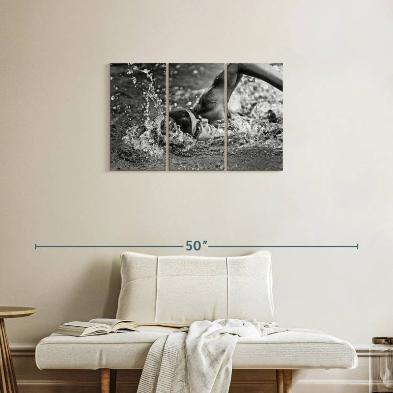 Sireci Olympic Swimmer, 20" H x 33" W