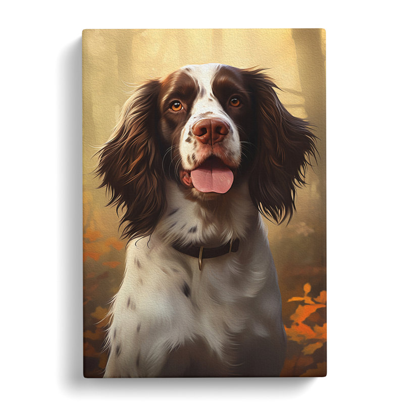 English Springer Spaniel Digital - No Frame Print, 50cm H x 35cm W x 3cm D