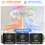 Ventilateur de plafond avec lumières RVB RVB, ventilateur de plafond à profil bas Fandelier de 19 po, intensité variable 3000K-6000K et ventilateur de plafond à DEL encastré moderne avec télécommande pour chambre à coucher-659655597