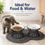 Bol pour chat surélevé en céramique avec support en métal, plat de protection pour les chats et les petits chiens