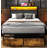 Twin Metal Bed Frame with Headboard and Charging Station, Platform Beds with Storage Drawers-1581202133-1587215517