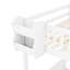 Lit mezzanine avec tablettes ouvertes et garde-robe-132241124