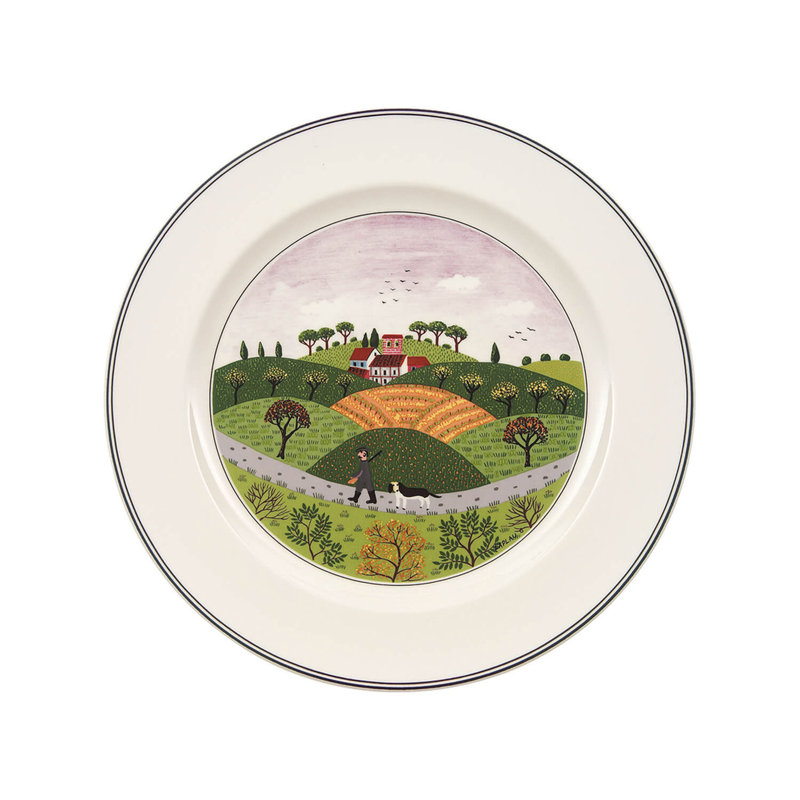 Villeroy & Boch Design Naif 10.75" Dinner Plate - Hunter & Dog