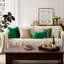 Ensemble de 2 coussins décoratifs en velours vert 18 x 18-138203858-138203857