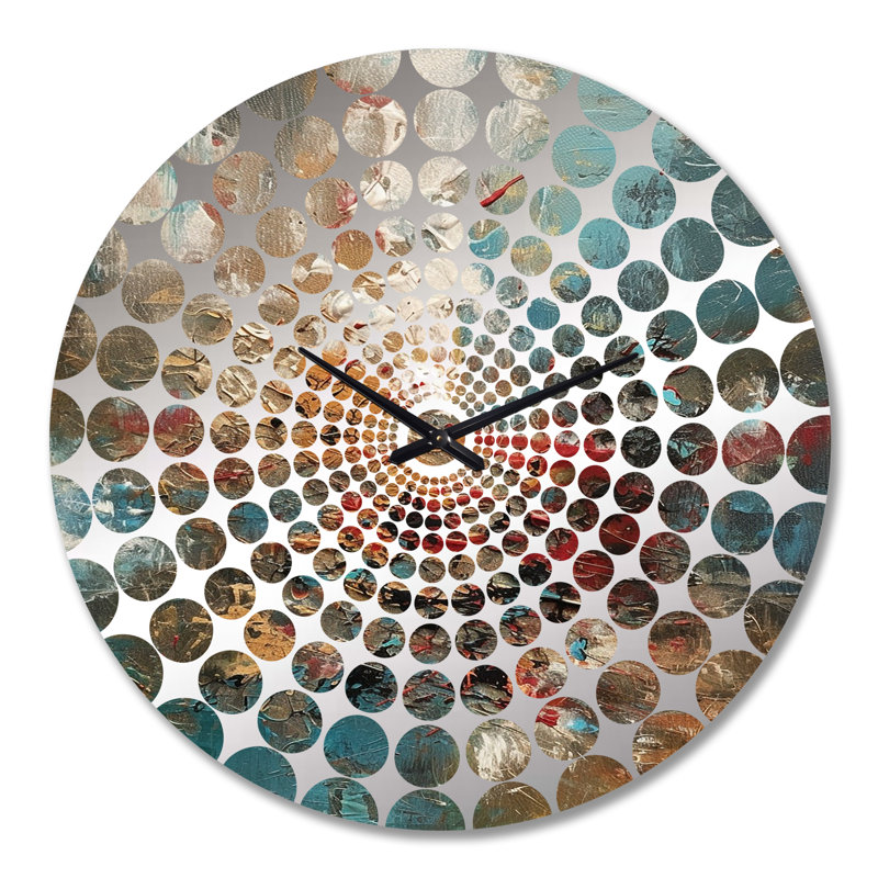 Shraga - Horloge murale peinture abstraite, Très grand