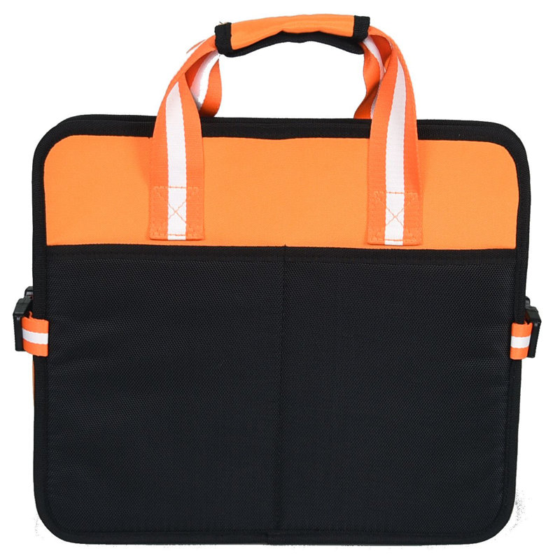 Small Orange Nylon Folding Travel Pet Bed