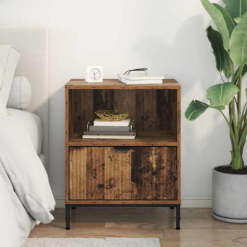 Bedside Table , Old Wood