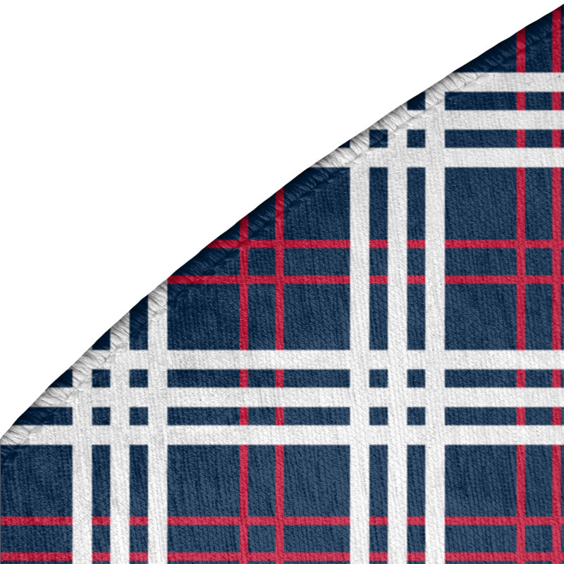 Plaid Indoor Rug, Round 5'