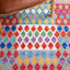 Tapis rouge / bleu Horwich 406-1444350580