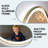 Premium Gold-Edged Smart Bathroom Mirror