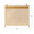 Metal Suspended Grid Single Panel Geometric Fireplace Screen with Bolted Detailing-1260668397