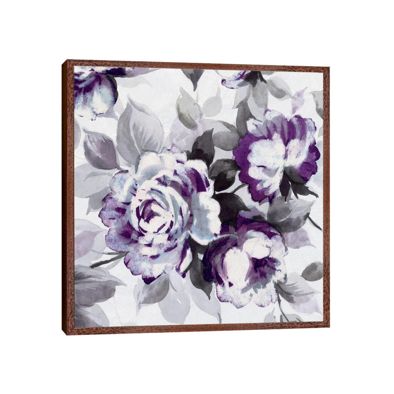 Scent Of Plum Roses III 1 Piece Wall Art on Canvas, 93.98 cm H x 93.98 cm W, Classic Wood Floater Framed