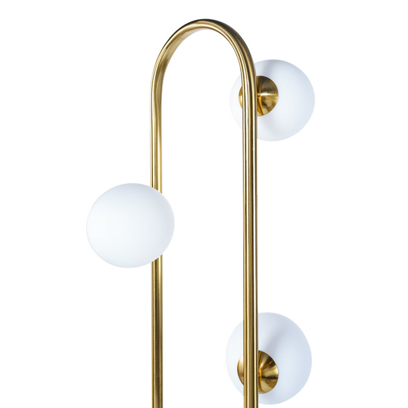 Lampe sur pied Artema avec globe blanc