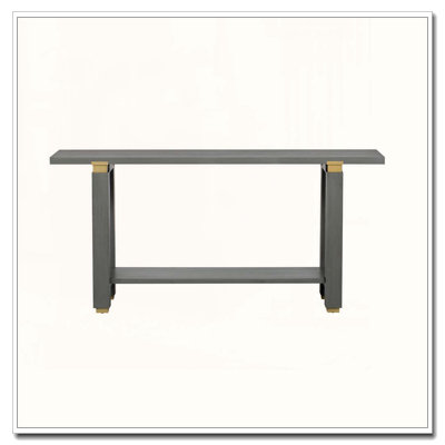 62.9" Modern Minimalist Console Table, Solid Wood Entryway Sofa Table