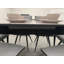 Benedick Extendable Glass Top Metal Base Dining Table