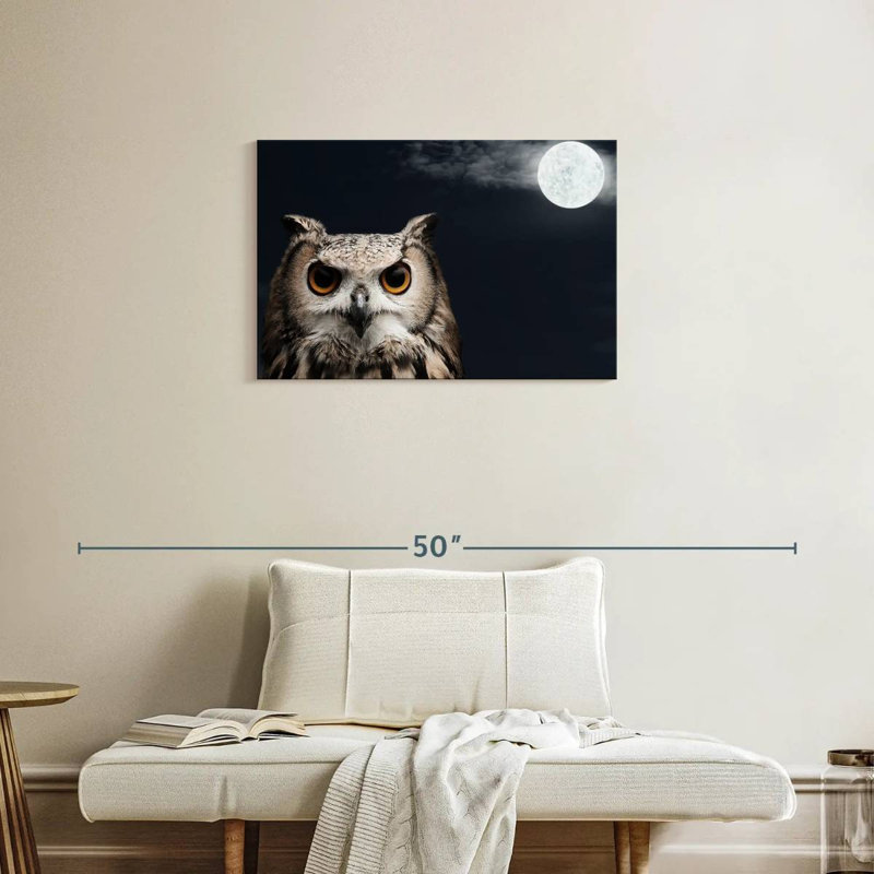 Brampt African Eagle Owl, 20" H x 30" W