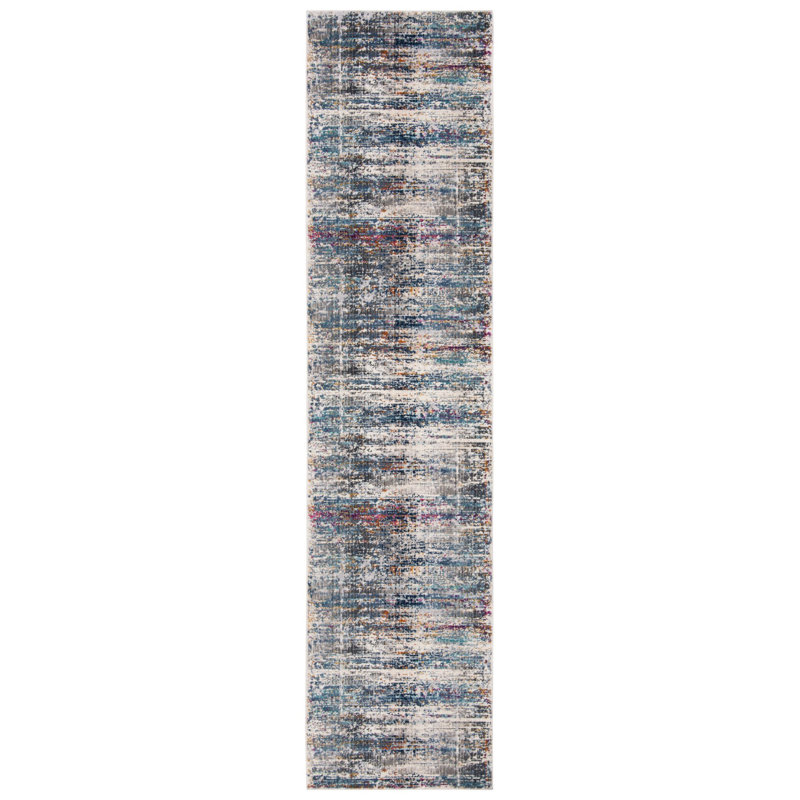 Kempson Performance Abstract Rug, Runner 2' x 8'