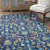 Eris Floral Handmade Tufted Wool Navy Area Rug