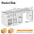 Kitchen Island With Storage, Breakfast Bar Counter - Stationary Table Coffee Bar