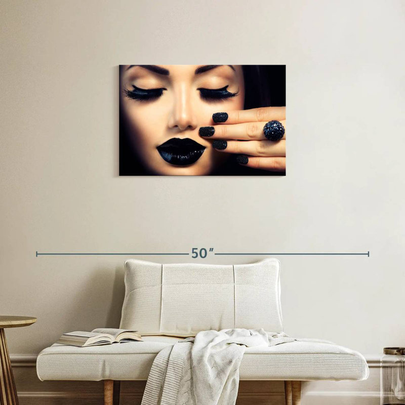 Shuttleworth Black Themed Makeup, 20" H x 30" W