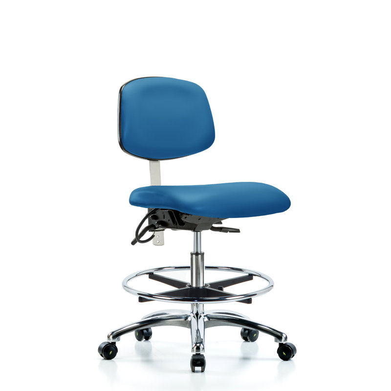 Fauteuil ergonomique Blue Ridge, Bleu, Roulettes, Non inclus