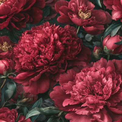 Papier peint adhésif floral à motif d'ombre riche et floral 23,5 po x l 118 po, papier peint adhésif et floral
