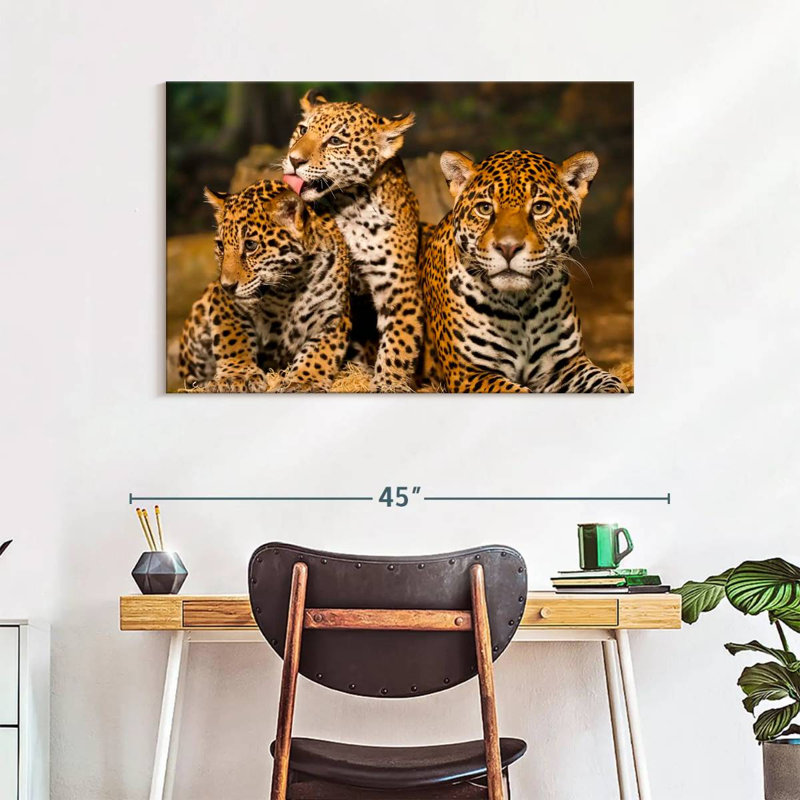 Brampt Jaguar Tribe, 26" H x 39" W