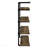 Black And Rustic Oak 40-Inch Wall Shelf