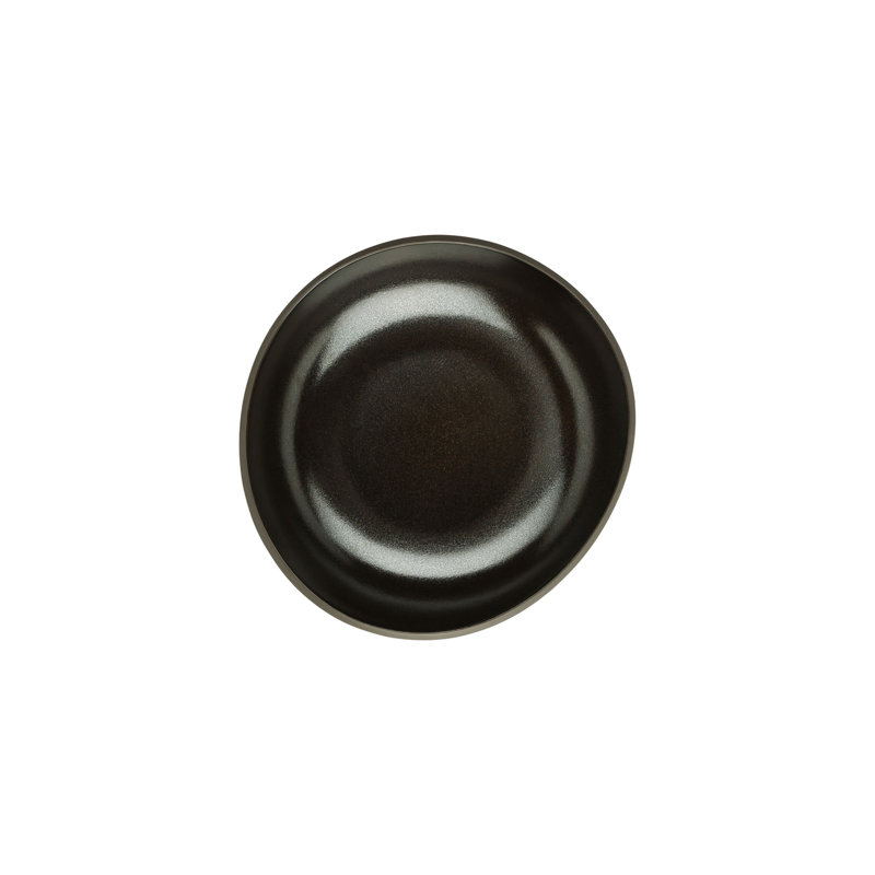 Junto Handmade Stoneware Appetizer Plate, Slate Gray