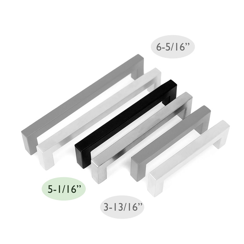 5 1/16" Center Bar Pull Multipack, Matte Black