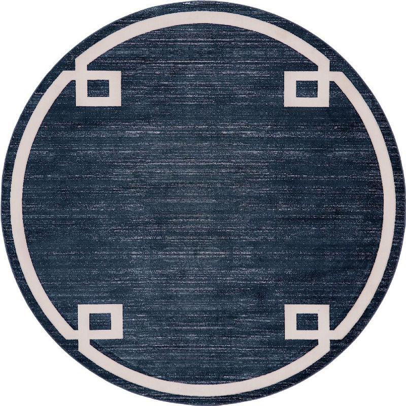Heights Abstract Indoor Rug, Round 8'