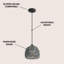 Luminaire suspendu en forme de dôme à 1 lumière Khorawa-1897602565-1919875249-1890144459