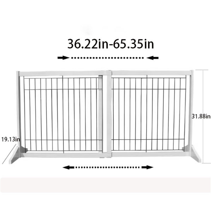 Enclos d'exercice 2 panneaux en métal, H 31,88 po x l 36,22 po x P 1,96 po