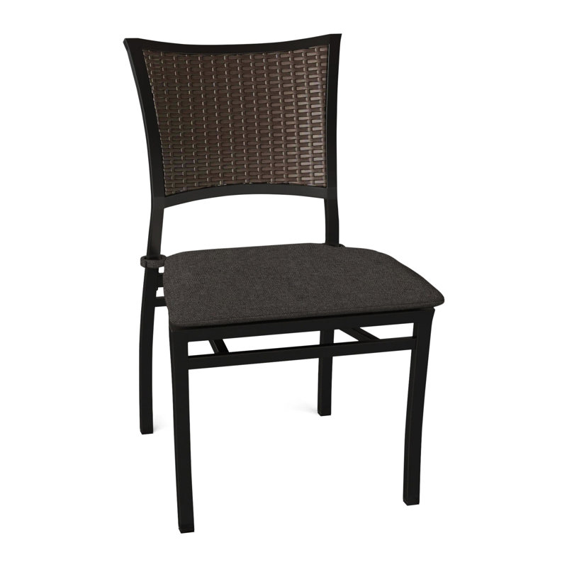 Chaise d'appoint Aire - Terre antique / noyer noir, Pas de soudure, Fossile de Vérone