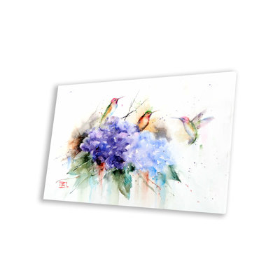 Three Hummingbirds by Dean Crouser - Unframed Graphic Art