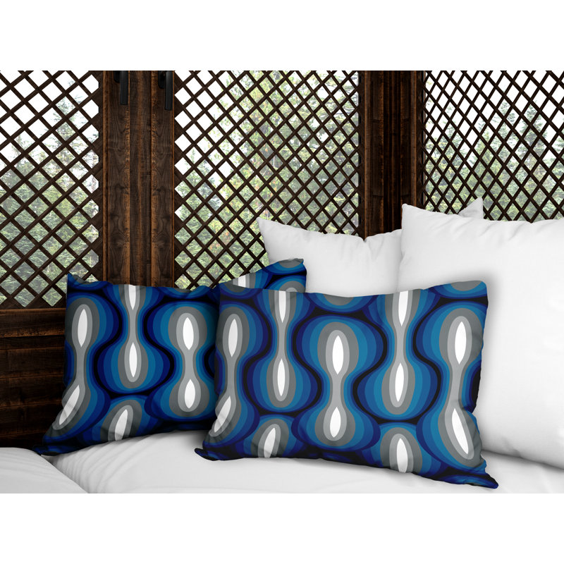 Outdoor Reversible Throw Pillow, Gray