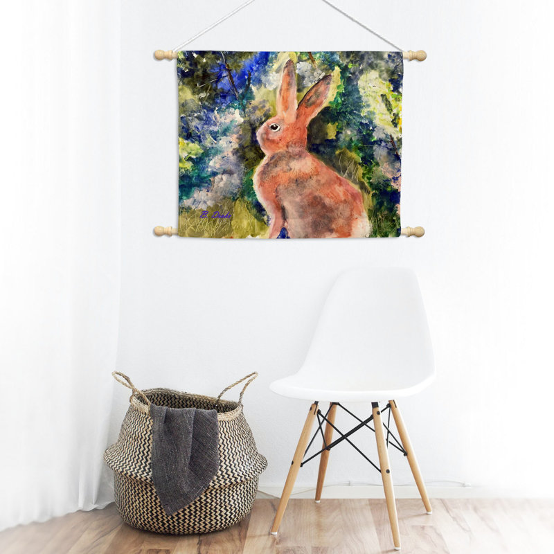 Suspension murale en lapin et polyester