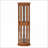 Cabinets: Lighted Corner Curio Cabinet with Glass Doors, Adjustable Shelves &amp; Included Bulb | Traditional | MDF+glass