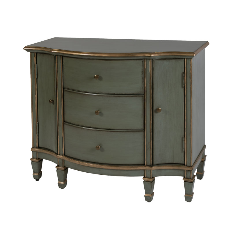 Heckscherville 32'' Tall 2 - Door Accent Cabinet, Pastel Green