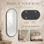 Miroir durable en PVC avec verre incassable, parfait pour la salle de bain et la chambre à coucher