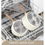 Ensemble de casseroles avec couvercle Ensemble de casseroles à revêtement antiadhésif avec revêtement en granite Ensemble de casseroles non toxiques de 3 pte compatible avec 1 pte, 2 pte et 3 pte