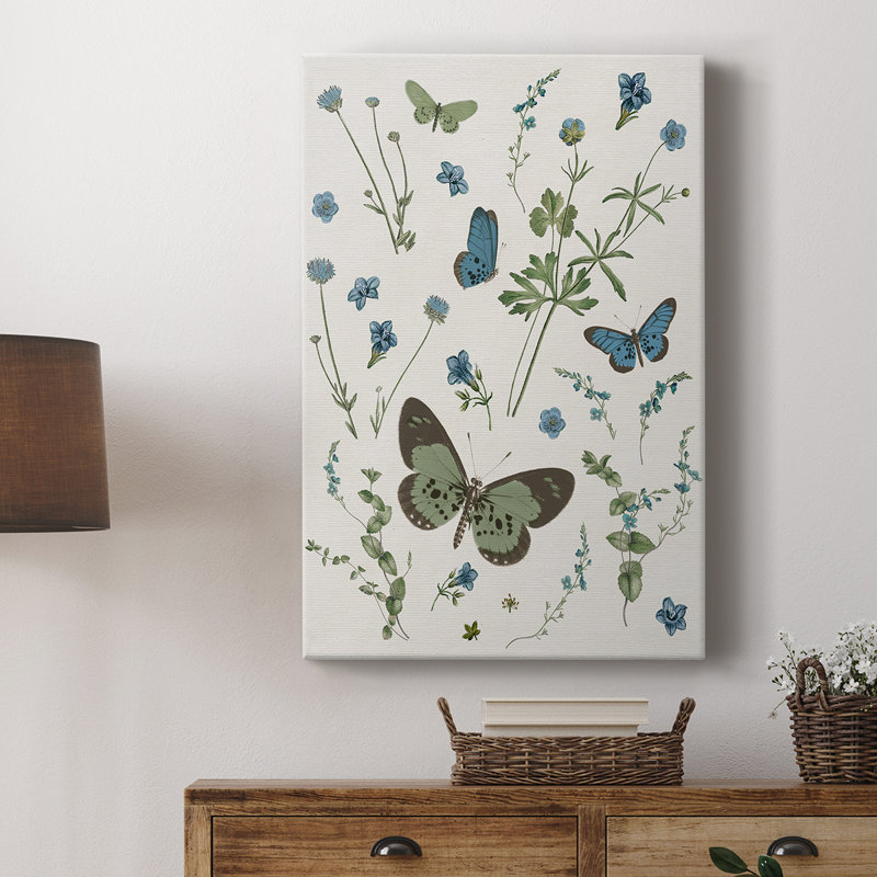 Botanical Page II -Galery Enveloppé Cavas, H 18 po x l 12 po